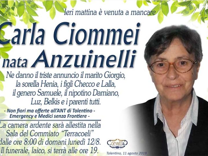 Ciommei Carla nata Anzuinelli