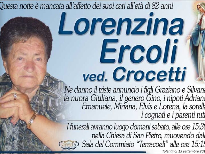 Ercoli Lorenzina ved. Crocetti