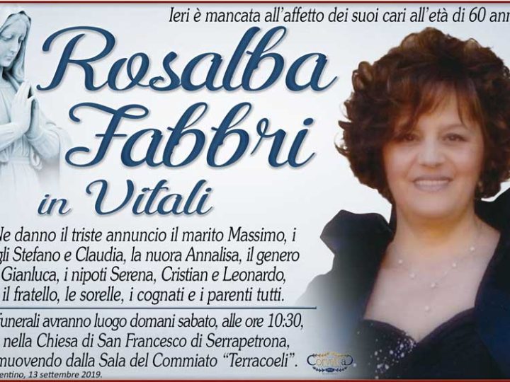 Fabbri Rosalba in Vitali