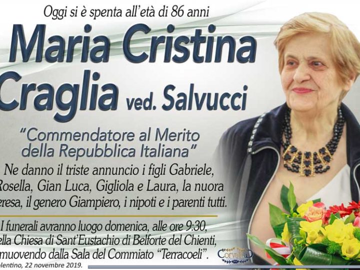 Craglia Maria Cristina Salvucci