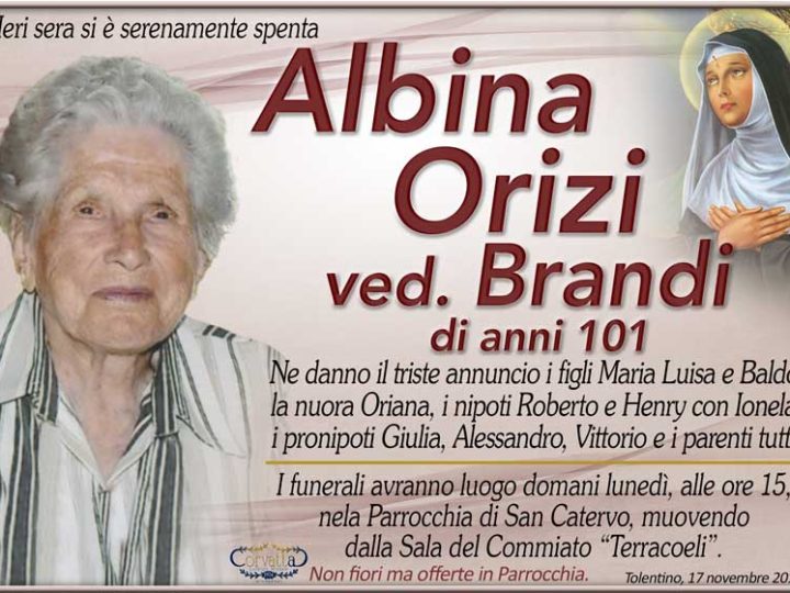 Orizi Albina Brandi