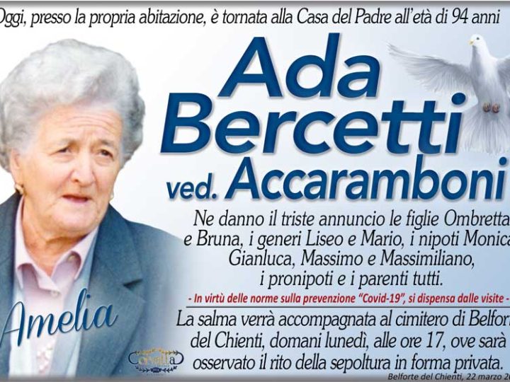 Bercetti “Amelia” Ada Accaramboni