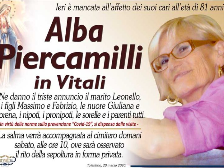 Piercamilli Alba Vitali