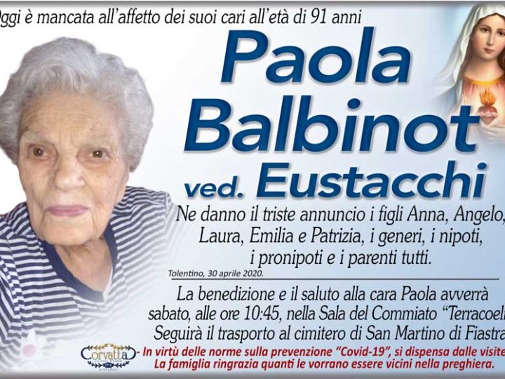 Balbinot Paola Eustacchi