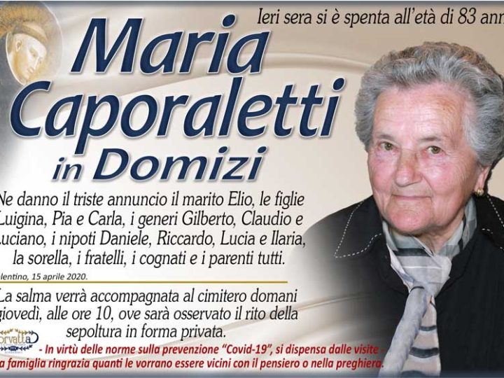 Caporaletti Maria Domizi