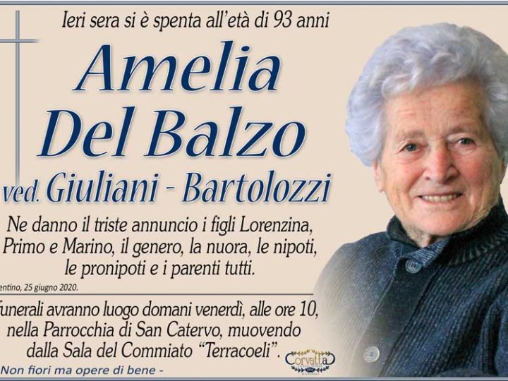 Del Balzo Amelia Giuliani Bartolozzi
