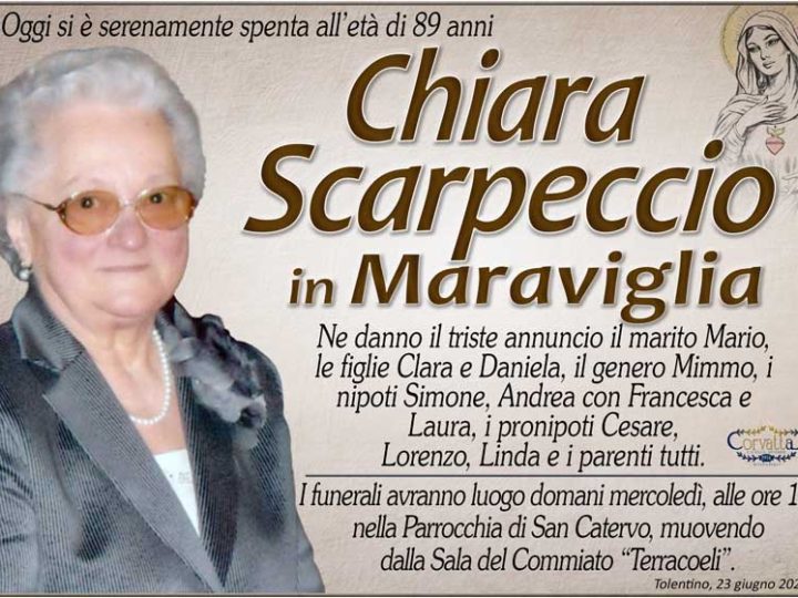Scarpeccio Chiara Maraviglia