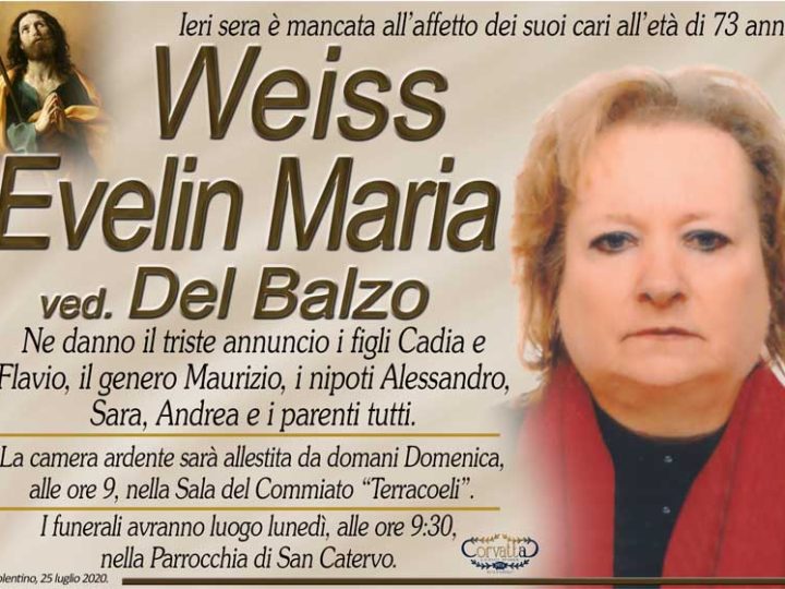Weiss Evelin Maria Del Balzo