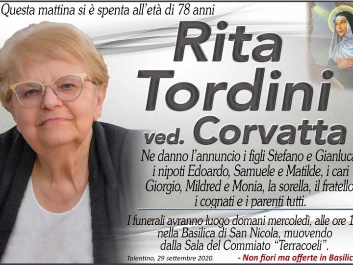 Tordini Rita Corvatta