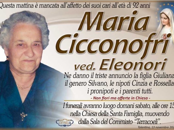 Cicconofri Maria Eleonori
