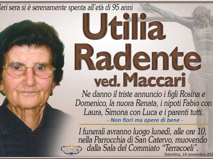 Radente Utilia Maccari