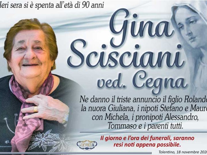 Scisciani Gina Cegna
