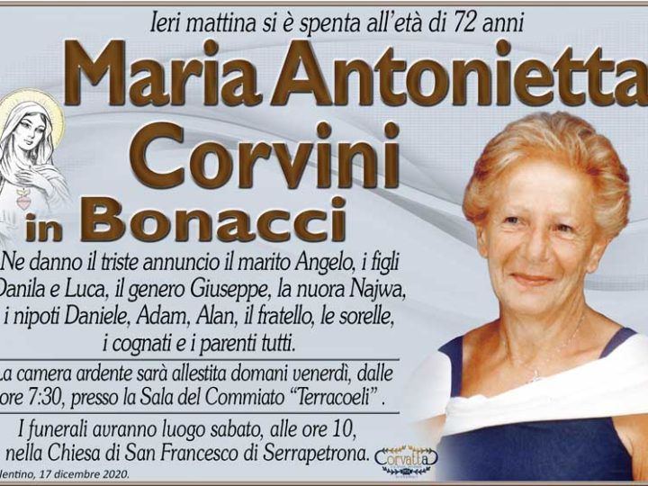 Corvini Maria Antonietta Bonacci