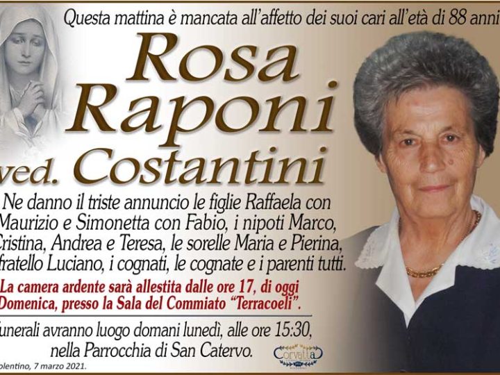 Raponi Rosa Costantini