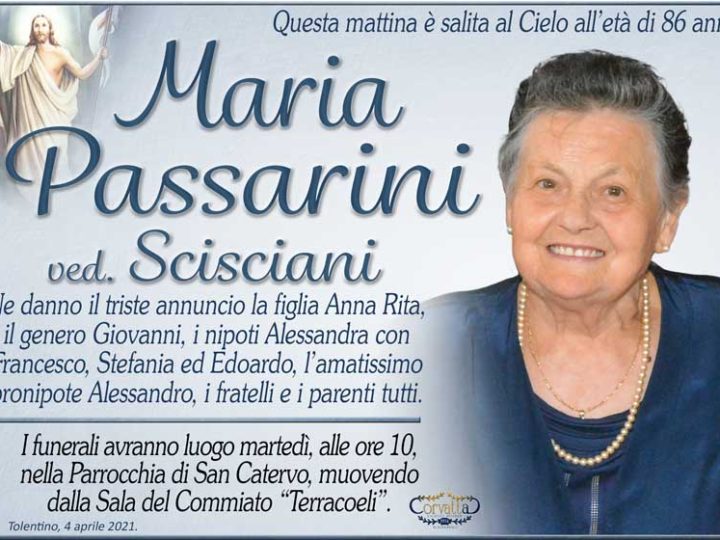 Passarini Maria Scisciani