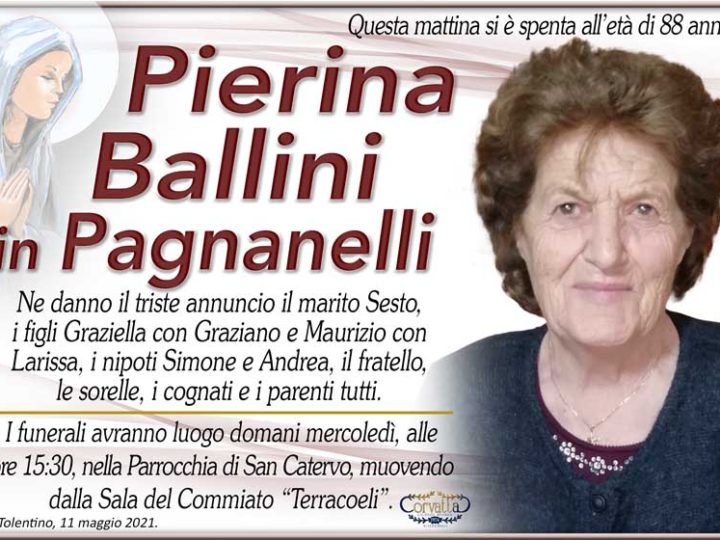 Ballini Pierina Pagnanelli | NECROLOGI TOLENTINO