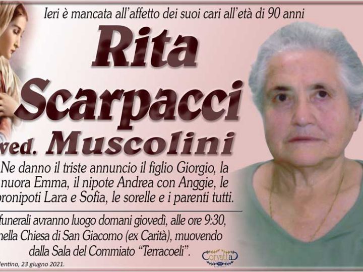 Scarpacci Rita Muscolini
