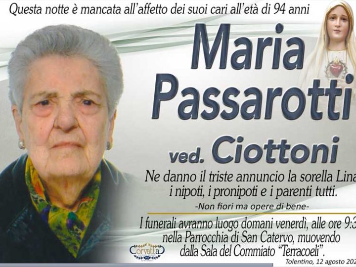 Passarotti Maria Ciottoni