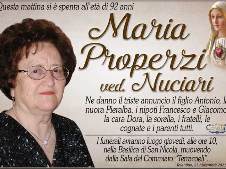 Properzi Maria Nuciari