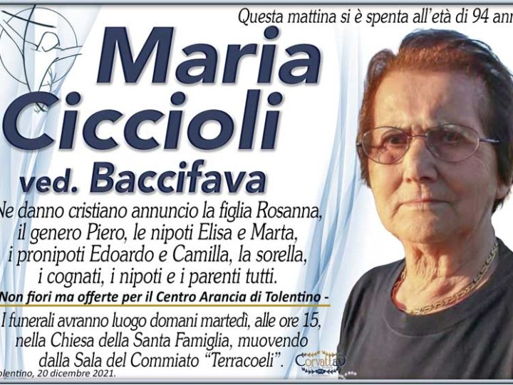 Ciccioli Maria Baccifava
