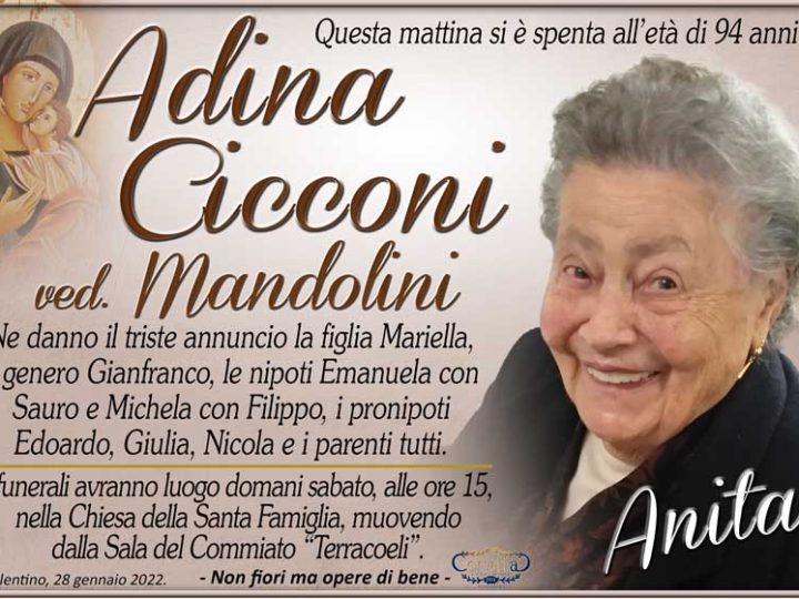 Cicconi Adina (Anita) Mandolini