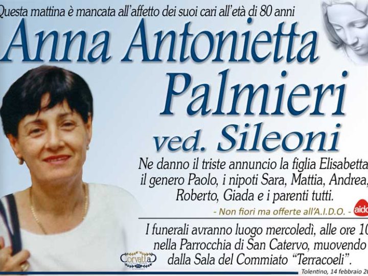 Palmieri Anna Antonietta Sileoni