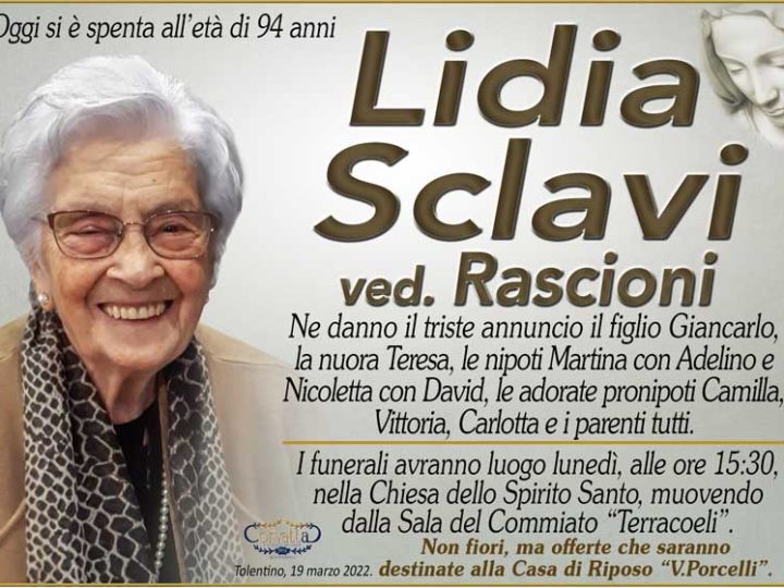 Sclavi Lidia Rascioni