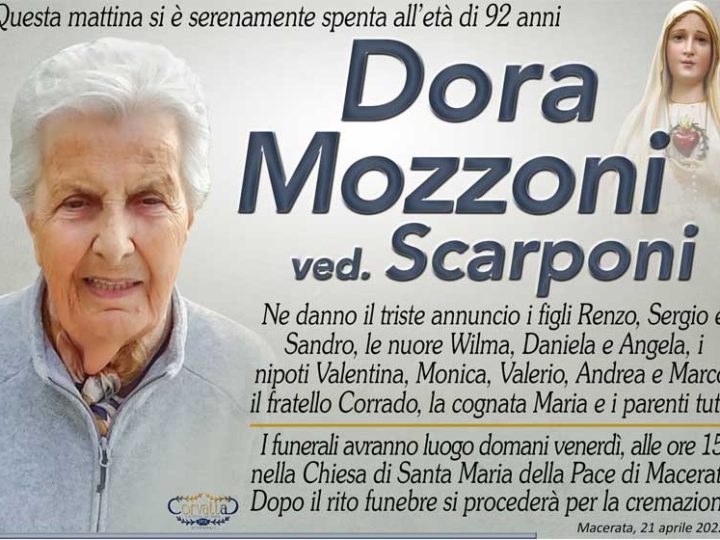 Mozzoni Dora Scarponi