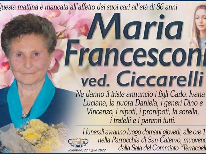 Francesconi Maria Ciccarelli