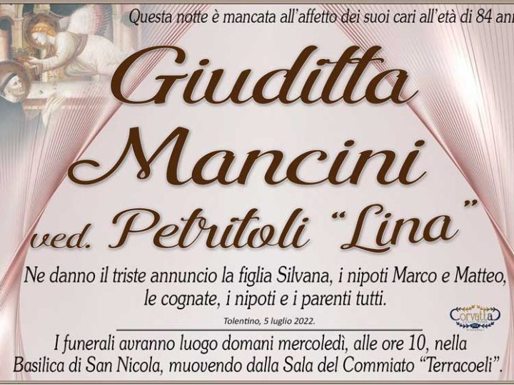 Mancini Giuditta “Lina” Petritoli