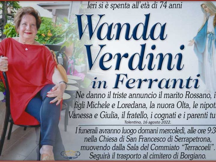 Verdini Wanda Ferranti