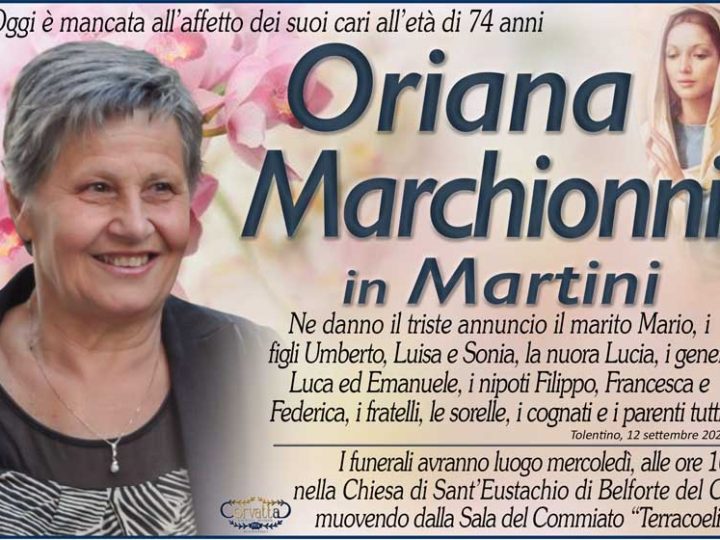 Marchionni Oriana Martini