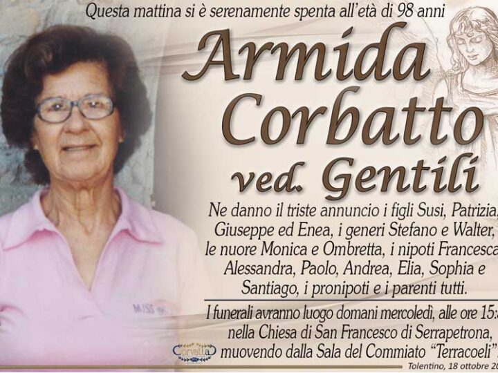 Corbatto Armida Gentili