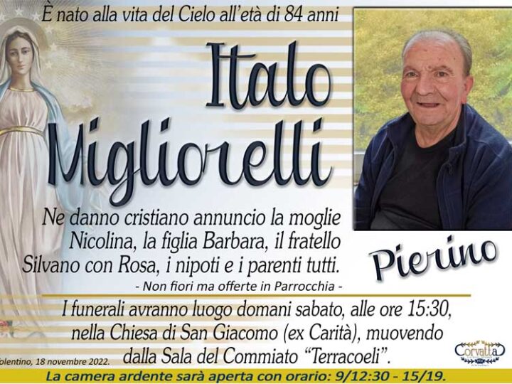 Migliorelli “Pierino” Italo