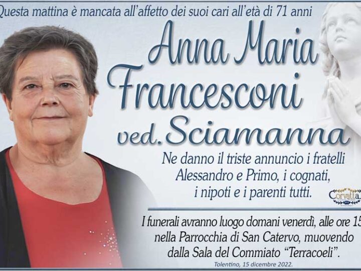 Francesconi Anna Maria Sciamanna