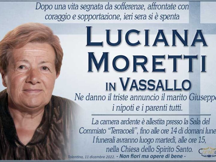 Moretti Luciana Vassallo