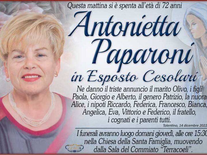 Paparoni Antonietta Esposto Cesolari