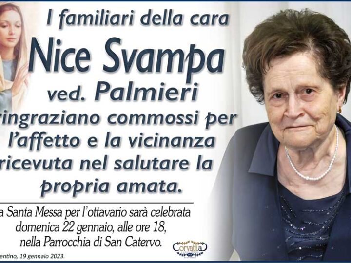 Ringraziamento: Svampa Nice Palmieri