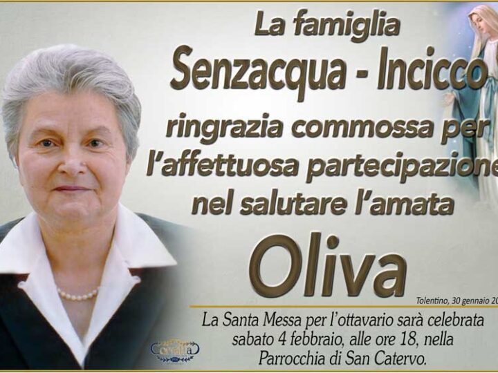 Ringraziamento: Carducci Oliva Sanzacqua