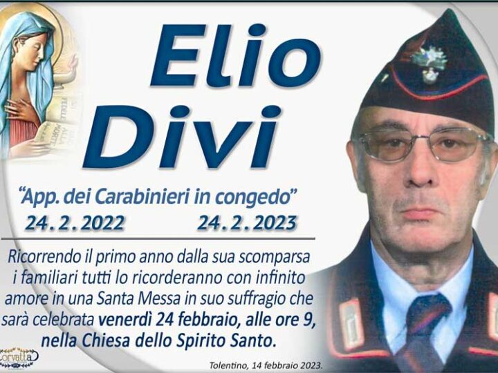 Anniversario: Elio Divi