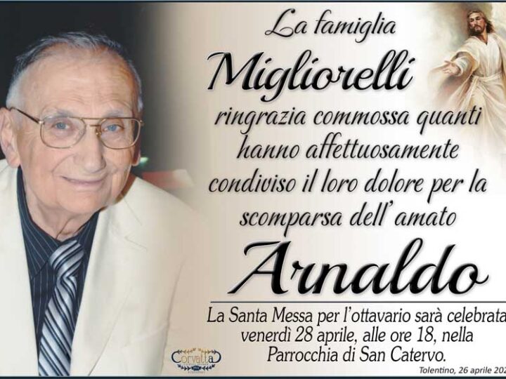 Ringraziamento: Arnaldo Migliorelli