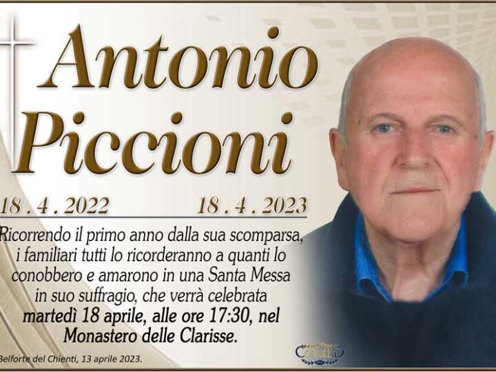 Anniversario: Antonio Piccioni