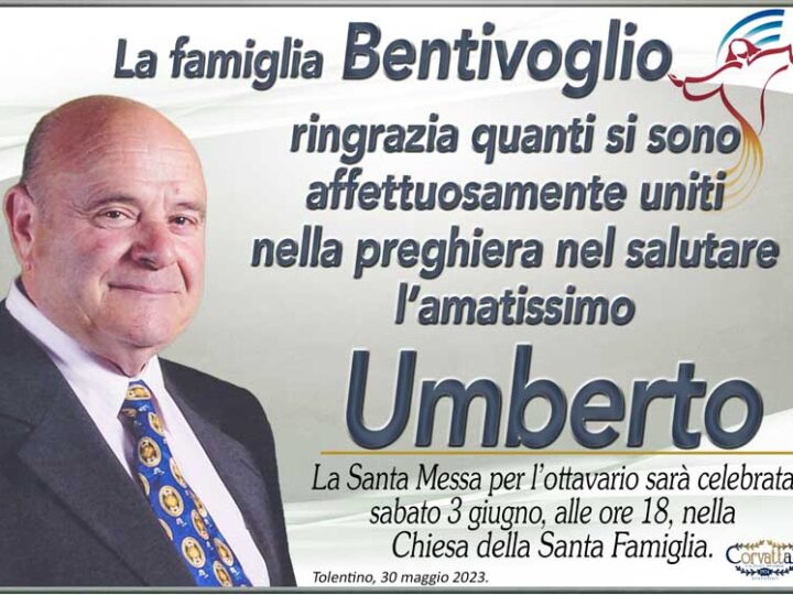 Ringraziamento: Umberto Bentivoglio