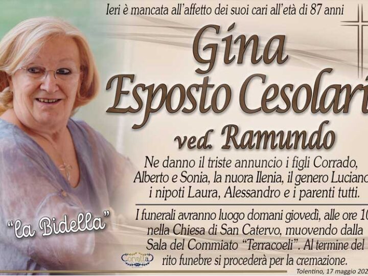 Esposto Cesolari Gina Ramundo