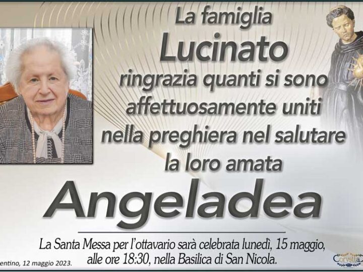 Ringraziamento: Angeladea Pierangeli Lucinato