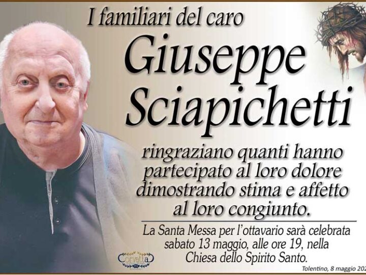 Ringraziamento: Giuseppe Sciapichetti