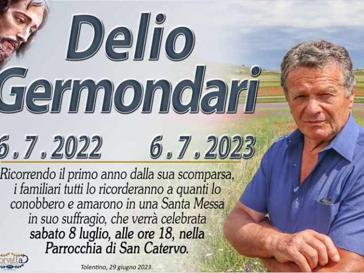 Anniversario: Delio Germondari