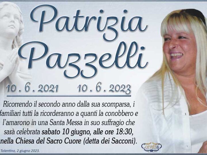 Anniversario: Patrizia Pazzelli