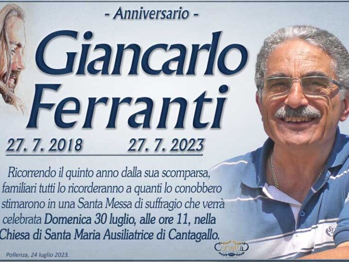 Anniversario: Giancarlo Ferranti