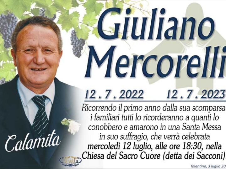 Anniversario: Giuliano Mercorelli